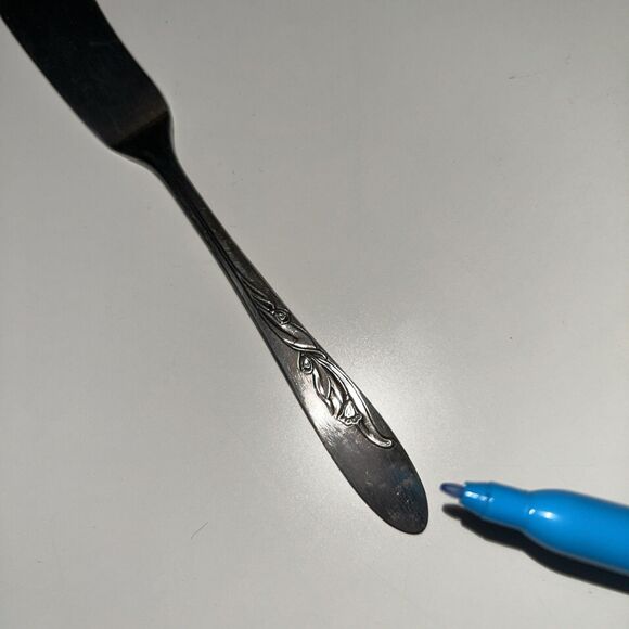 Vintage Carlton Silver Plate Cheese Knife Unpolished - Picture 2 of 6